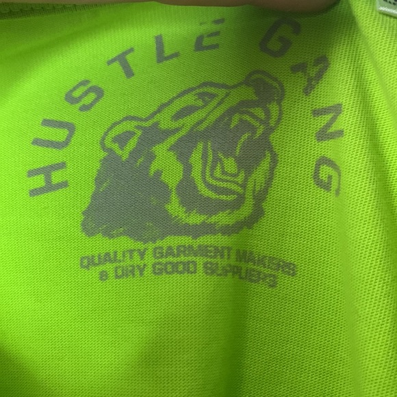 Hustle gang, planet moves short sleeve Tee. Green - size Large. - Picture 6 of 8